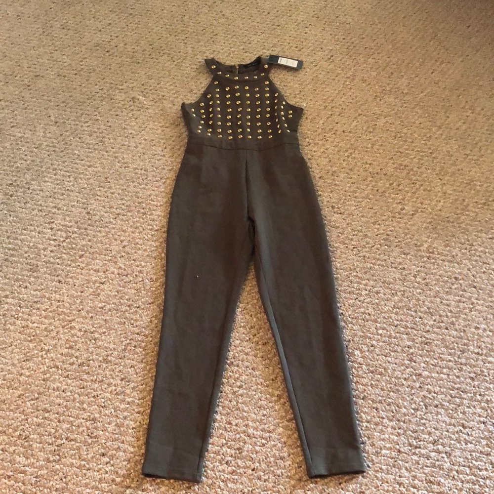 Lac Bleu Olive Romper Size: Small